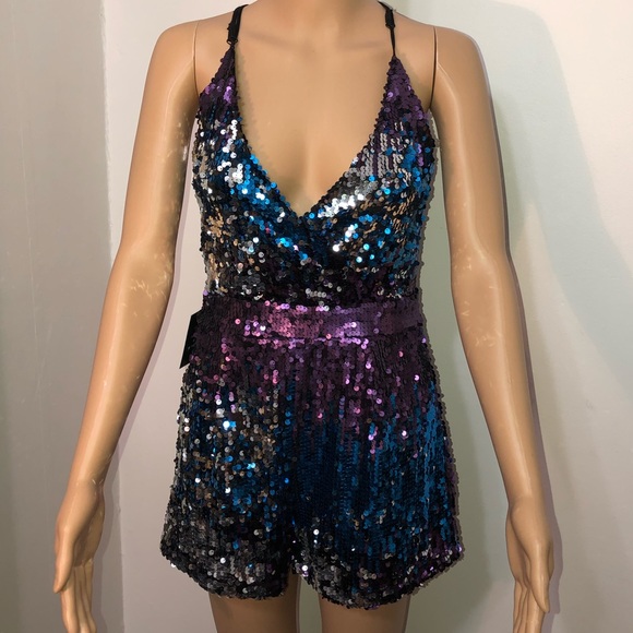 sequin romper charlotte russe